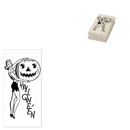 Cute Halloween Rubberstempel (Gestempeld)