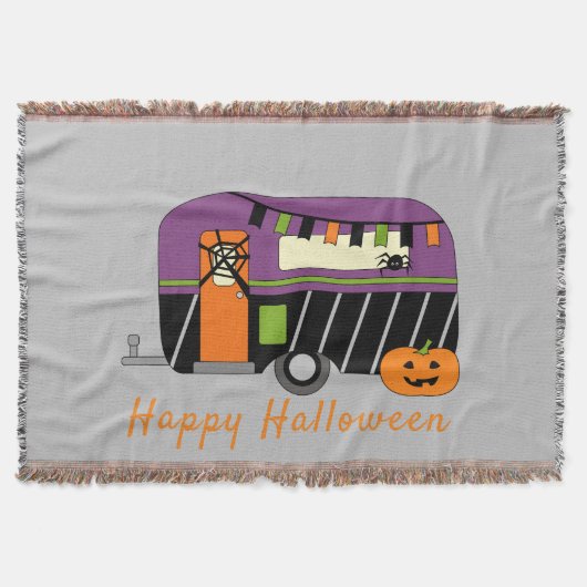 Cute Halloween RV Camper  Deken (Voorkant)