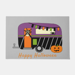 Cute Halloween RV Camper  Deurmat