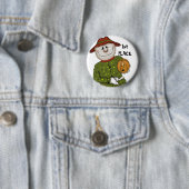 Cute Halloween Scarecrow Contest Prize Favor Ronde Button 5,7 Cm (In situ)