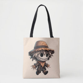 Cute Halloween Scarecrow Tote Bag