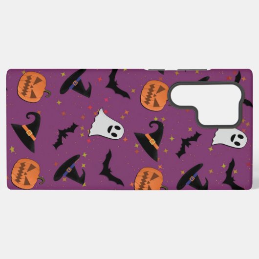 Cute Halloween Seamless Pattern Samsung Galaxy Hoesje (Achterkant horizontaal)