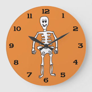 Cute Halloween Skeleton Grote Klok