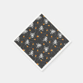 Cute Halloween Skulls en Candy Corn Servet (Hoek)
