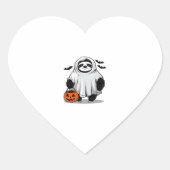 Cute Halloween Sloth T-Shirt Adorable and Spooky D Hart Sticker (Voorkant)