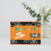 Cute Halloween Spider Briefkaart (Staand voorkant)