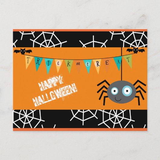Cute Halloween Spider Briefkaart (Voorkant)