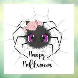 Cute Halloween Spider Raamsticker