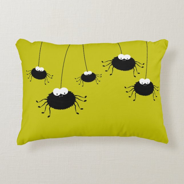 Cute Halloween Spiers Omkeerbaar Decoratief Kussen (Voorkant)
