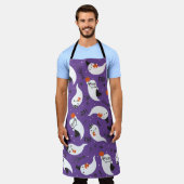 Cute halloween spoken patroon schort (Gedragen)