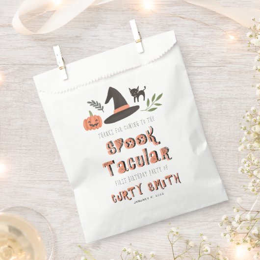 Cute Halloween Spooktacular Birthday Bedankt Bedankzakje (Geknipt)
