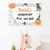 Cute Halloween Spooktacular Birthday Party Banner (Insitu)