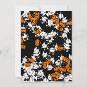 Cute Halloween Spooky Bash Jack Black Cat Birthday Kaart (Achterkant)