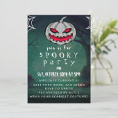 Cute Halloween, Spooky Party Kaart (Staand voorkant)