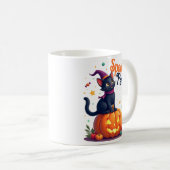 Cute halloween spooky paws cat mug koffiemok (Voorkant rechts)