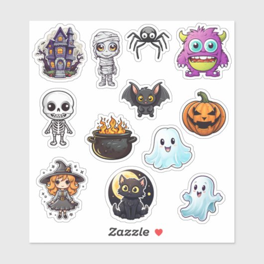 Cute Halloween Sticker (Vel)