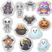 Cute Halloween Sticker (Voorkant)