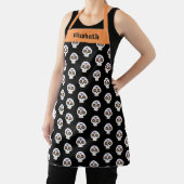 Cute Halloween Sugar Skull Pattern Schort (Insitu)