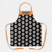 Cute Halloween Suiker Schedel Patroon Schort (Voorkant)