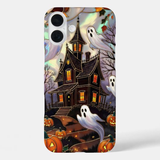 Cute Halloween telefoonhoesje spookhuis Case-Mate iPhone Case (Achterkant)