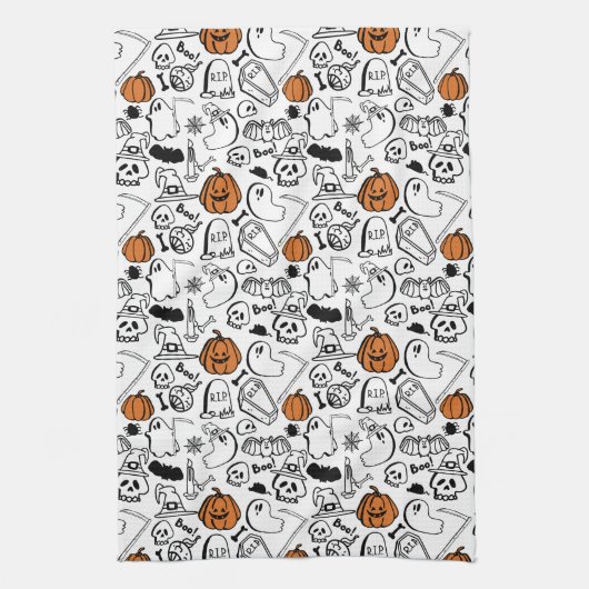 Cute Halloween Theedoek (Verticaal)