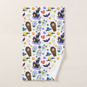 Cute Halloween Theme Bad Handdoek (Handdoek)