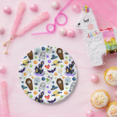 Cute Halloween Theme Papieren Bordje (Feest)