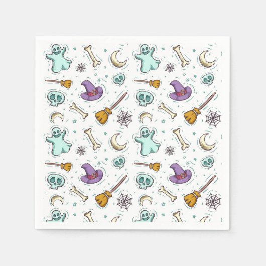Cute Halloween Theme Servet (Voorkant)