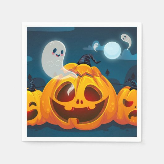 Cute Halloween Theme Servet (Voorkant)