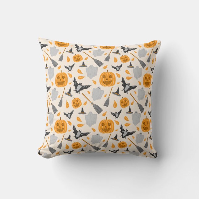 Cute Halloween Throw Pillow Kussen (Voorkant)