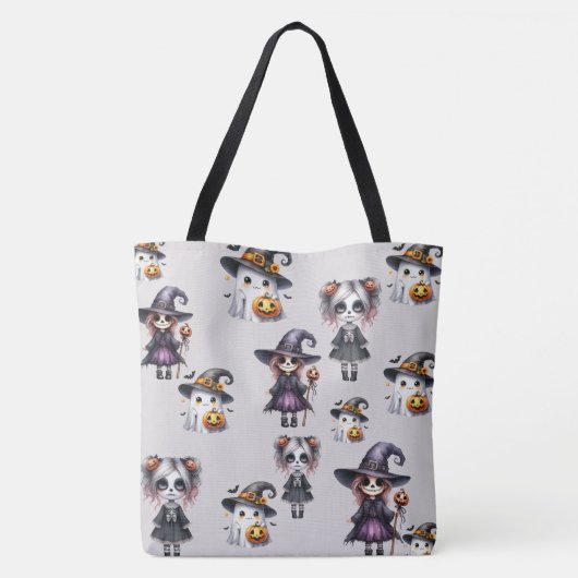 Cute Halloween Tote Bag (Achterkant)