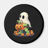Cute Halloween Turtle Ghost with Candy (2) Magneet (Voorkant)