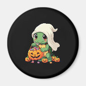 Cute Halloween Turtle Ghost with Candy (3) Magneet (Voorkant)