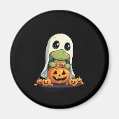 Cute Halloween Turtle Ghost with Candy (5) Magneet (Voorkant)
