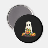 Cute Halloween Turtle Ghost with Candy (6) Magneet (Voorkant / Achterkant)