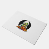 Cute Halloween Turtle Ghost with Candy (7) Deurmat (Schuin)