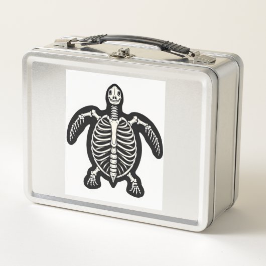 Cute Halloween Turtle Skelet Schildpad Fossielen A (Voorkant)