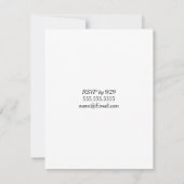 Cute Halloween uitnodiging Chevron Vampire (Achterkant)