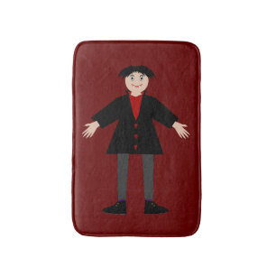 Cute Halloween Vampire Badmat