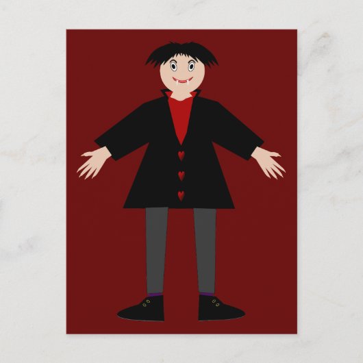 Cute Halloween Vampire Briefkaart (Voorkant)