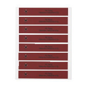 Cute Halloween Vampire Custom Adreslabel Wikkel (Vel)