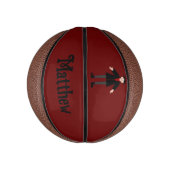 Cute Halloween Vampire Custom Name Basketbal (Verticaal)