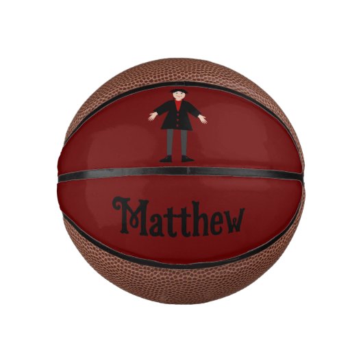Cute Halloween Vampire Custom Name Basketbal (Voorkant)