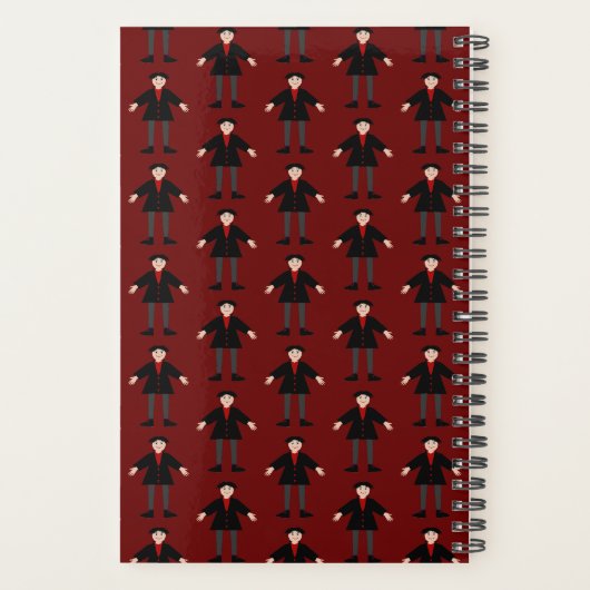 Cute Halloween Vampire Custom Planner (Achterkant)