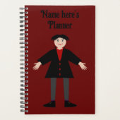 Cute Halloween Vampire Custom Planner (Voorkant)