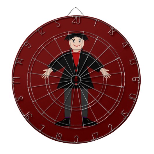 Cute Halloween Vampire Dartbord (Voorkant)