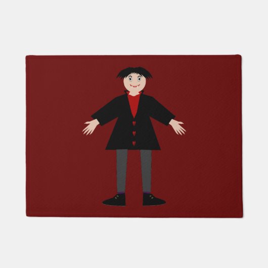 Cute Halloween Vampire Deurmat (Voorkant)