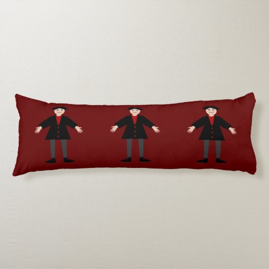 Cute Halloween Vampire Double Sided Lichaamskussen (Voorkant)