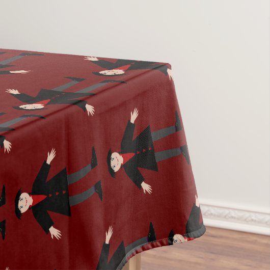 Cute Halloween Vampire gepatterd Tafelkleed (Voorbeeld)