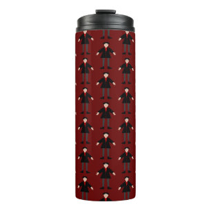 Cute Halloween Vampire gepatterd Thermosbeker